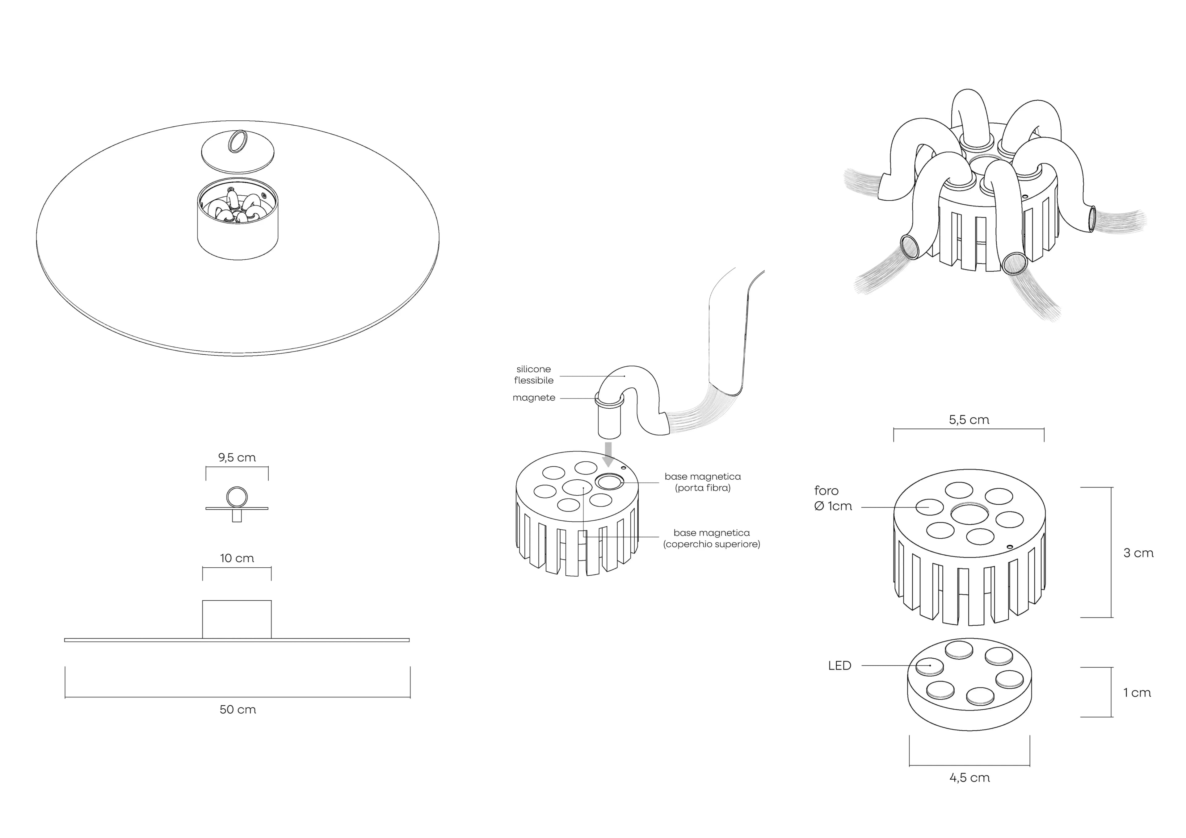 LED LAMP MEDUSA — How it works